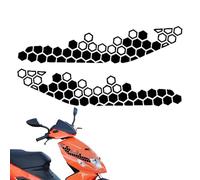 Motorcycle Stickers - Motorcycle Light Sticker | Adhesive Motorcycles Hexagonal Sticker | 2pieces Grid-Shaped CarStickers | Car Stickers for Family Friends and Car Lovers, Holiday