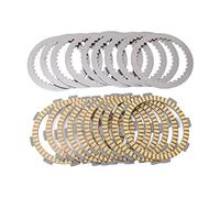 Motorcycle Transmission Plates Kit for Brand VFR400R NC30 1989-1992 | OEM 22201-166 - 000 Replacement | High Temp Metal Friction Discs