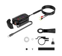 Motorcycle USB Charger Waterproof - 12 V-24 V Fast Charging Adapter, Motorcycle USB Charger Socket | Port Power Outlet for Home Daily Adventure Vehicle Road Trip Travel Work Interior Electronics