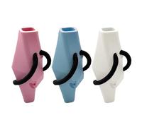 Motorcycle Vaso Charm, Handlebar Flower Holder, Silicone Decorative Accessory, Removable Geometric Design, for Mini Motorcycles Scooter Bike Handlebar Decor Travel Riding Offer Ornament 7,8 x 2,5 x