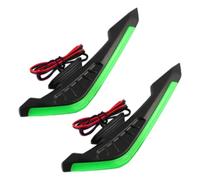 Motorcycle Wind Wings LED Dynamic - Sticker Adhesive Sticker Decoration | Motorcycle Side Winglet | 2X Aerodynamic Spoiler Wing With LED | Dynamic Wing Sticker For Electric Bikes, Motorcycle Modifica