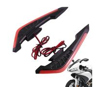 Motorcycle Wind Wings LED Dynamic - Sticker Adhesive Sticker Decoration | Motorcycle Side Winglet | 2X Aerodynamic Spoiler Wing With LED | Dynamic Wing Sticker For Electric Bikes, Motorcycle Modifica