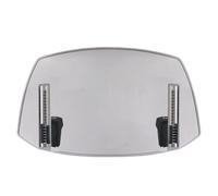 Motorcycle Windshield, Front Windscreen Spoiler Extension,11.81x7.48x1.97inches, Aerodynamic Wind Deflector, Weather-Resistant Shield, Ideal for Touring, Scooter, ATV, Street Bikes, Transparent/Gray