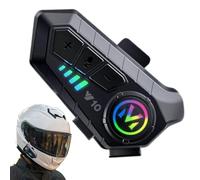 Motorcycle Wireless Headset, Helmet Cordless Speakers, Waterproof Audio System, Noise Cancelling Voice-Device, Ideal for Riding Communication, Travel, Camping, Touring, Outdoor Adventure