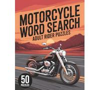 Motorcycle Word Search: Adult Rider Puzzles: Motorcycle Activity Books | 50 Puzzles | Biker Gifts, Motorcycle Culture, Road Trip Fun