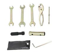 Motorcycle Wrench and Socket Set, Spark Plug Removal Tool Kit for Motor Scooters, Compact Socket with Storage Bag for Off Road Vehicle Repair Maintenance Garage or Roadside Fixes