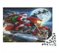 Motorcyclist Riding Through Psychedelic Sky Puzzle impossibile, sfida per adulti, gioco educativo da 1000 pezzi, opera d'arte per adulti, regali a partire dai 14 anni, 70 x 50 cm/1000 pezzi