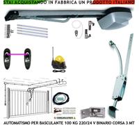 MOTORE 220/24 V X PORTA BASCULANTE 100 KG ARCHETTO FOTO FAROANT SBLOCCO BLINDINO
