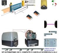 MOTORE 220 V CANCELLO AUTOMATICO SCORREVOLE 6 Q.LI KIT 2 RADIOC SELE 6 CREM FAR