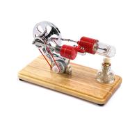 Motore A Bassa Temperatura Stirling Generatore Elettricità Modello Esperimento Esperimento Calore Con Progetta Simulazione Del Processo Combustione
