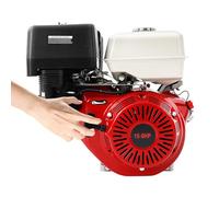 Motore a benzina da 15 CV, a 4 tempi, con funzione di allarme per carenza d'olio, raffreddamento ad aria, avviamento a fune, motore silenzioso, motore fisso per pompe d'acqua, generatori, go kart