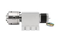 Motore a corrente continua, 3 mascella 80mm CNC 4 ° asse che divide la testa/l'asse di rotazione/un kit a asse nema23 cambio armonico senza gap + tailstock