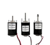 Motore a corrente continua a magnete permanente 12V/24V Motoriduttore CW/CCW ad alta velocità da 30W XD-3420 Motore con retromarcia regolabile 3500RPM/7000RPM (Size : TYPE1 Bracket, Color : 24V 7000