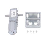 Motore a ingranaggi CC a doppio albero 25 kg.cm 12 mm, motore a vite senza fine reversibile con blocco automatico e base di montaggio per forni, lavatrici, macchine da caffè 6 V (30 giri/min)