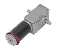 Motore a ingranaggi DC Micro Turbina a Riduzione di Velocità ad Alta Coppia 12 V Doppio Albero Motore con Blocco Automatico a Vite Senza Fine Reversibile per Sistemi di Robotica e (250 giri/min)