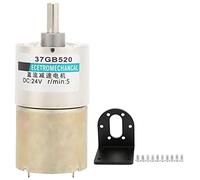 Motore a Riduzione DC 24V con Supporto, Ingranaggi in Metallo e Coppia Elevata - Alte Prestazioni, Protezione Sovraccarico, Ideale per Macchine CNC e Strumenti di Precisione (5 Giri/Min)