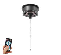 Motore a sfera da discoteca con illuminazione a LED, 6 effetti di luce e telecomando, 6 velocità di rotazione, funzionamento USB-C/batteria/alimentatore per sfere da 15-50 cm (5,9-19,69 pollici