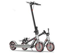 Motore Ad Alta Potenza 500w Scooter Elettrico,Pneumatici Solidi 21,6Cm,Fino A 25 Km/H,Gamma 35KM,Sistema di Frenata E Assorbimento Degli Urti,Escooter Pieghevole Adulto,Carico Massimo 120 Kg (Rosso)