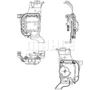 Motore alette ventilazione elettrico AA 17 000P MAHLE per AUDI SKODA VW SEAT