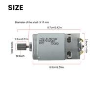 Motore Auto Elettrico Potente per Auto Bambini 550 RS390 RS380 12V 6V RS555 24V