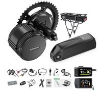 Motore Bafang 750W con batteria 48V 20Ah Kit di conversione bici elettrica 8fun BBS02 BBS02B EBike Mid Drive motore per bicicletta caricatore 4A 48V 17.5Ah 840Wh Rear Rack 4A Charger