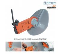 Motore Belimo CM230-L con serranda interna per tubo diametro 100mm e 150mm