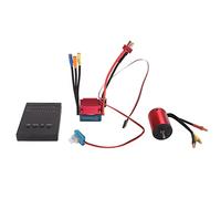 Motore Brushless 3800KV con ESC S35A Combo, Rosso, 35A per Auto RC 1/14 1/16 - Elevata Coppia, Programmazione ESC, Alta Efficienza e Durata