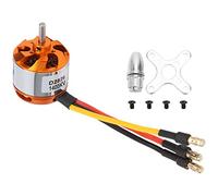 Motore Brushless Outrunner D2826 Motore Senza Spazzole con Adattatore Sostituzione del Motore RC per Aeroplano RC Ad Ala Fissa(1400KV)