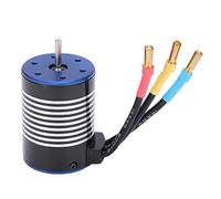 Motore brushless RC 3500KV ad alta efficienza, motore elettrico impermeabile da 900 W per auto RC 1/10, argento e nero