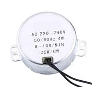 Motore CA 1pc 4W Motore Sincrono 8-10RPM Coppia Elevata CW CCW per Ventilatore Elettrico Meccanismo di Ventilazione Giocattoli