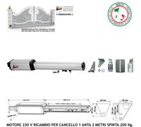 MOTORE CANCELLO AUTOMATICO X ANTA 2 METRI RICAMB. AUTOMATISMO 220 V CORSA 300 MM