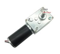 Motore Cancello Scorrevole, A58SW31ZY 7-470rpm DC 24v Motoriduttore a vite senza fine 1.6-70kg.cm Coppia elevata Albero D 12v Motore Tavolo rotante Porta Autobloccante(12v 160rpm,Package B)