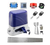 Motore Cancello Scorrevole, Apricancello elettrico automatico for operatore del garage con porta scorrevole da 1300 kg con attuatore remoto del motoriduttore in acciaio da 4 m(KI8)