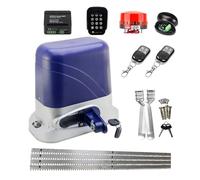 Motore Cancello Scorrevole, Apricancello elettrico automatico for operatore del garage con porta scorrevole da 1300 kg con attuatore remoto del motoriduttore in acciaio da 4 m(Kit 13)