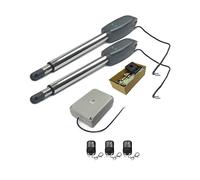 Motore Cancello Scorrevole, Attuatore lineare elettrico con telecomando senza fili motore motore 400kgs Apricancello automatico a battente for strada privata(2ps remote)