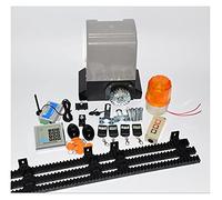 Motore Cancello Scorrevole, Home Villa Automatic AC Motor Apriuring Gate Opener Opener Kit operatore 370W for cancello da 800kgs con porta ad ingranaggi in nylon da 5m o 4m(Kit 2)