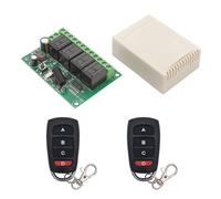 Motore Cancello Scorrevole, Interruttore di telecomando universale senza fili 433 MHz DC 6V12V 24V 30V 4CH10A ricevitore trasmettitore Rf for garage/cancello/motore/luce/lampada(2404 2kt16)