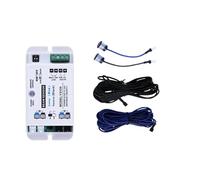 Motore Cancello Scorrevole, Sensore di sicurezza for porta scorrevole automatica con raggio singolo da 10 m, fotocellule a infrarossi(1 beam white)