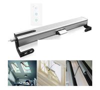 Motore Cancello Scorrevole, Telecomando elettrico for apertura finestra automatica 24v DC Smart Home con app Tuya 100mm -400mm regolabile(Kit1)