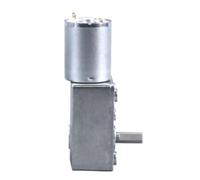 Motore CC 24V ad alta coppia con ingranaggio a vite senza fine ad angolo retto - Mini motore spazzolato 370 Hobby for robotica, progetti fai da te(6rpm 24v)