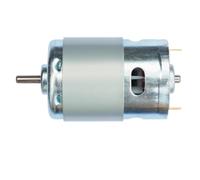 Motore CC 775 795 895 12/24V con cuscinetti a sfera anteriori, spazzole di carbone, motore CC ad alta potenza e coppia elevata for trapano Adatto per il fai da te, personale(895 Round Shaft)