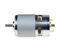 Motore CC 775 795 895 12/24V con cuscinetti a sfera anteriori, spazzole di carbone, motore CC ad alta potenza e coppia elevata for trapano Adatto per il fai da te, personale(775 Round Shaft)