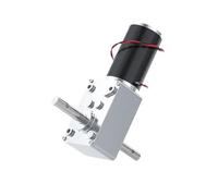 Motore CC a doppio albero da 24 V, coppia elevata, 70 kg.cm, riduttore a vite senza fine, asse D, reversibile(24V 27RPM)