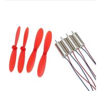 Motore CC Coreless da 7 x 16 mm, 3,7 V, 45000 giri/min, 4 pezzi con eliche da 46 mm, lame avanti e indietro, per droni fai da te, quadrirotori, UAV, aerei RC, progetti di modelli volanti