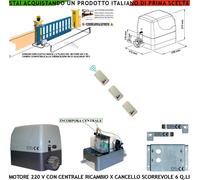 Motore Centrale 230 V 3 Radiocomandi Ricambio Cancello Scorrevole 6Q Pignone Z12
