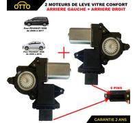 Motore Comfort + TEMIC Per Alzavetro Elettrico Posteriore Per 3008 - 1607674980