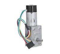 Motore con riduttore a encoder JGY-370, motore a ingranaggi a vite senza fine DC 24 V con bloccaggio automatico e albero singolo, riduttore completamente in metallo, velocità (90 giri/min)
