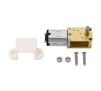 Motore con riduttore turbo GENGUTOO Micro Brushed DC12V Mini riduzione 1 albero con sede fissa in lega di zinco e cuscinetto in ottone per robot automobilistico intelligente (136RMP)