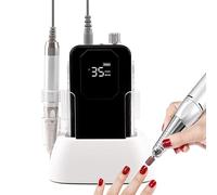 Motore Coreless Ricaricabile Da 35000 Giri/min, Capacità Della Batteria Da 2500 Mah Trapano Per Unghie a Tinta Unita Silenzioso Senza Rumore Con Stazione Di Ricarica,A3