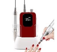 Motore Coreless Ricaricabile Da 35000 Giri/min, Capacità Della Batteria Da 2500 Mah Trapano Per Unghie a Tinta Unita Silenzioso Senza Rumore Con Stazione Di Ricarica,A7